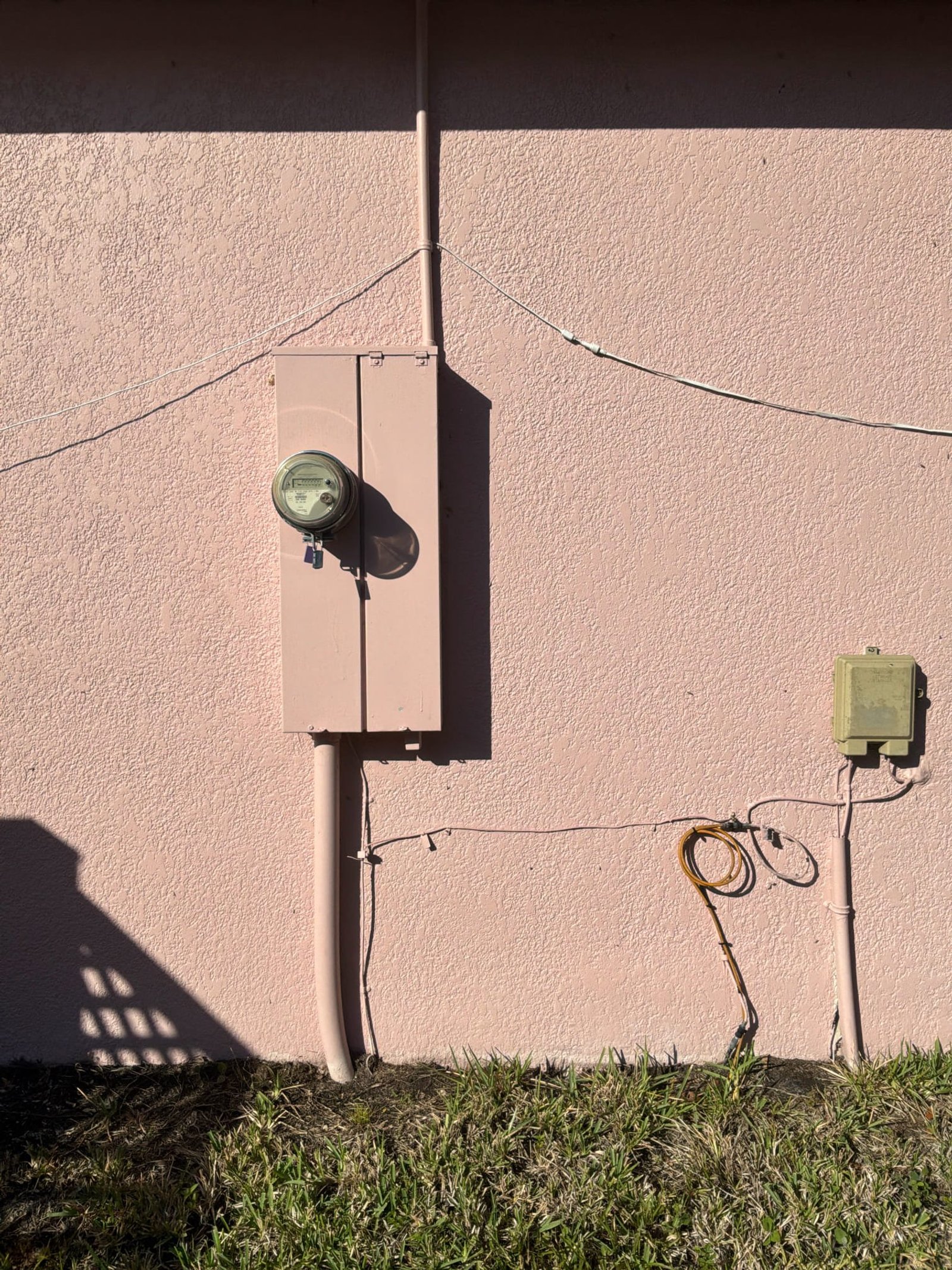 Service entrance and main disconnect after sauna circuit was retired