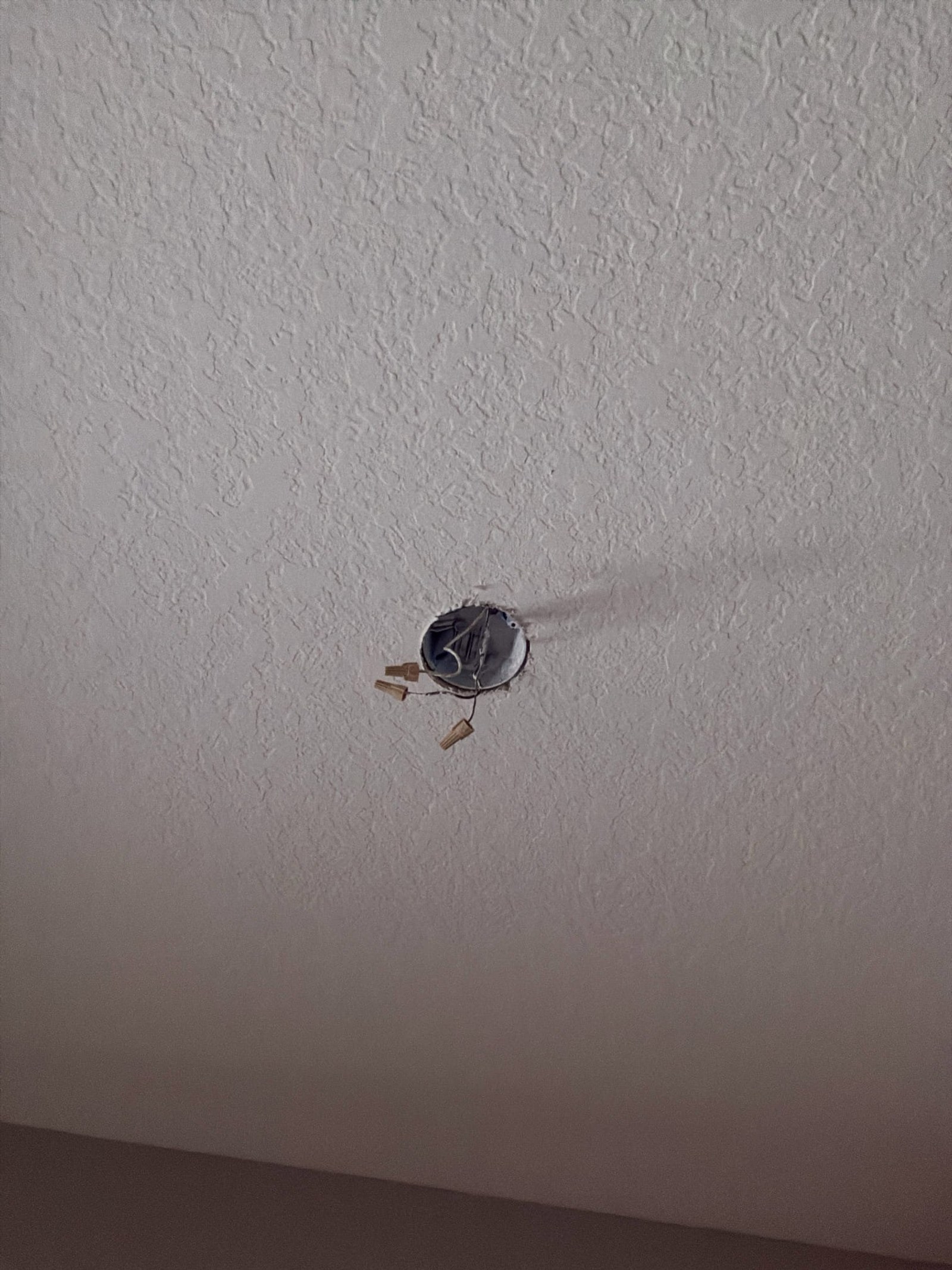 Junction box documented before the work on an Electric Fixture Service/Repair job in Winter Garden, FL.